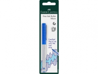 CIENKOPIS KULKOWY FREE INK 0, 5MM NIEBIESKI BLISTER FABER-CASTELL