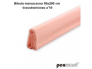 BIBUŁA MARSZCZONA 50x200cm BRZOSKWINIOWA a10 (SZPSH)