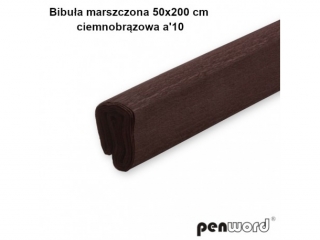 BIBUŁA MARSZCZONA 50x200cm CIEMNOBRĄZOWA a10 AC-34 (SZPSH)