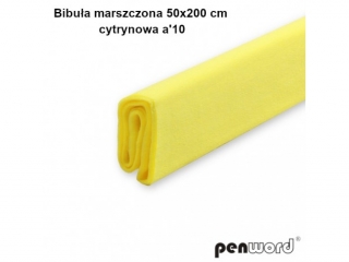 BIBUŁA MARSZCZONA 50x200cm CYTRYNOWA a10 AC-04 (SZPSH)