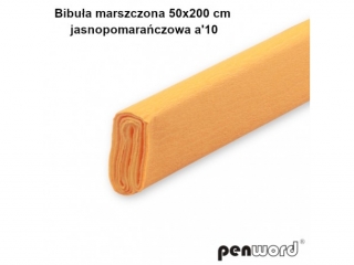 BIBUŁA MARSZCZONA 50x200cm JASNOPOMARAŃCZOWA a10 (SZPSH)