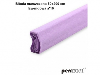 BIBUŁA MARSZCZONA 50x200cm LAWENDOWA a10 AC-25 (SZPSH)