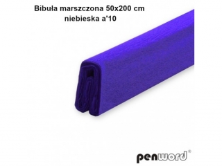 BIBUŁA MARSZCZONA 50x200cm NIEBIESKA a10 AC-30 (SZPSH)