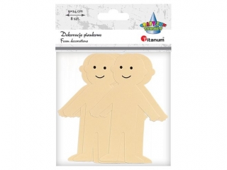 Dekoracje piankowe postacie 9x14cm cieliste 8szt.