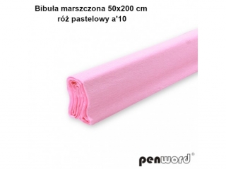 BIBUŁA MARSZCZONA 50x200cm PASTELOWY RÓŻ a10 AC-10 (SZPSH)