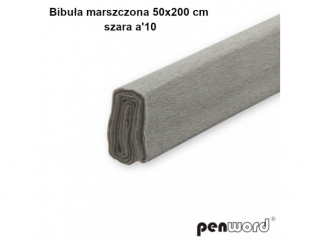 BIBUŁA MARSZCZONA 50x200cm SZARA a10 (SZPSH)