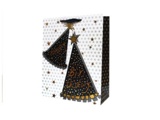 TOREBKA PASKA DUA BIAO-CZARNA 30X42X12cm