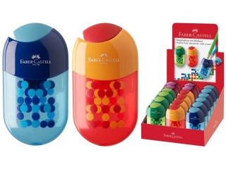 TEMPERWKA PODWJNA Z GUMK TWO TONE FABER-CASTELL [opakowanie=18szt]