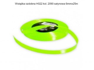 WSTKA OZDOBNA H022 KOL. 2090 SATYNOWA 6mmx25m