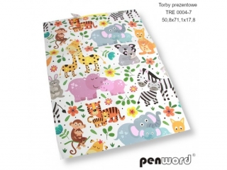 TORBY PREZENTOWE TRE 0004-7 50, 8x71, 1x17, 8cm [opakowanie=12szt]
