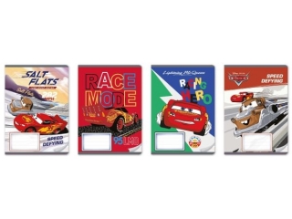 ZESZYT A5/16k. kolorowe trzy linie / CARS [opakowanie=20szt]