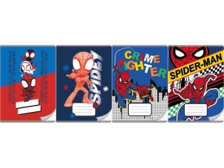 ZESZYT A5/16k. kolorowe trzy linie / SPIDER MAN [opakowanie=20szt]