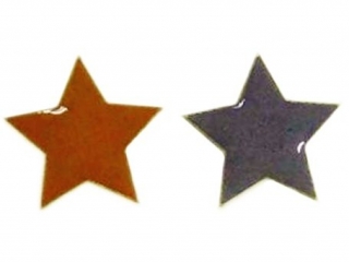 Naklejki wypuke Gwiazdki 2 rozmiary srebrne, zote 43szt.