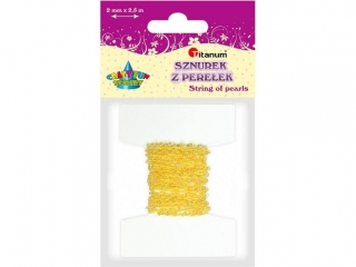 SZNUREK KORALIKÓW 2, 5MM/2M ŻÓŁ