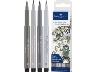 ZESTAW PIT ARTIST PEN DO RYSOWANIA KOMIKSÓW "THE FAMAZINGS- DAUGHTER" 4 SZT. FABER-CASTELL