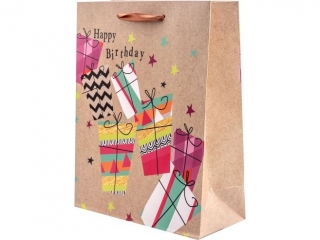 TOREBKA PASKA REDNIA KRAFT FLUO 32X16X12cm