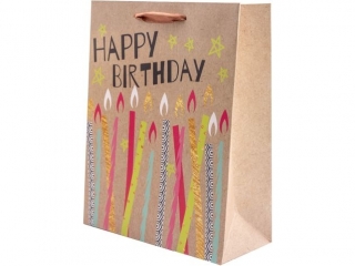 TOREBKA PASKA REDNIA KRAFT FLUO 32X16X12cm