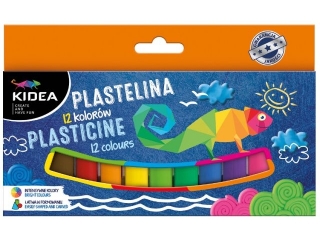 PLASTELINA 12 KOLORÓW KIDEA