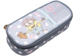 PIÓRNIK SZKOLNY Z KLAPKĄ / MINIONKI