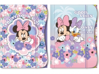 TECZKA Z GUMK A4 / MINNIE MOUSE [opakowanie=10szt]