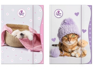 TECZKA Z GUMK A4 / THE SWEET PETS - KIDS [opakowanie=10szt]