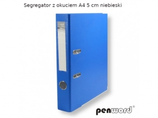 SEGREGATOR Z OKUCIEM A4 5 cm NIEBIESKI