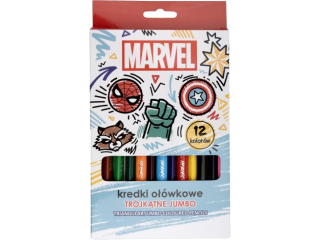 KREDKI OWKOWE TRJKTNE JUMBO 12kol. / AVENGERS