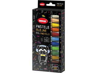 KREDKI PASTELOWE JUMBO 12kol. / REXUS TEENS