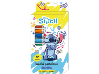 KREDKI PASTELOWE JUMBO 12kol. / STITCH