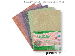 PIANKA EVA MULTICOLOR BROKAT MIX KOLORÓW20X30 a5
