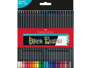 KREDKI TRÓJKĄTNE BLACK EDITION 24 KOL. FABER-CASTELL