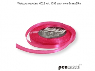 WSTKA OZDOBNA H022 KOL. 1036 SATYNOWA 6mmx25m