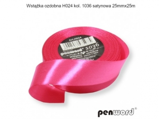 WSTKA OZDOBNA H024 KOL. 1036 SATYNOWA 25mmx25m