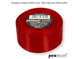 WSTKA OZDOBNA H025-S KOL. 1026 SATYNOWA 38mmx25m