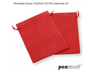 WORECZKI JUTOWE 15x20cm WJ-05 CZERWONE a2