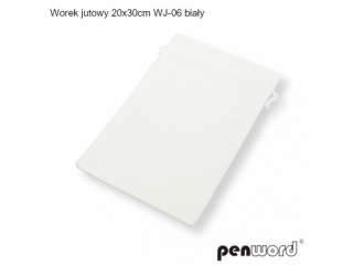 WOREK JUTOWY 20x30cm WJ-06 BIAŁY