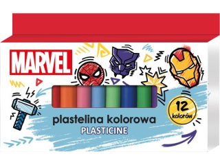 PLASTELINA 12kol. / AVENGERS