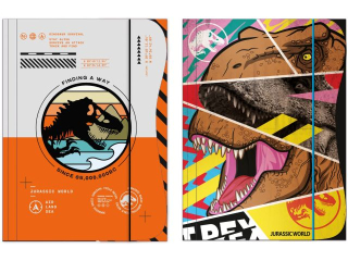 TECZKA Z GUMK A4 / JURASSIC PARK [opakowanie=10szt]