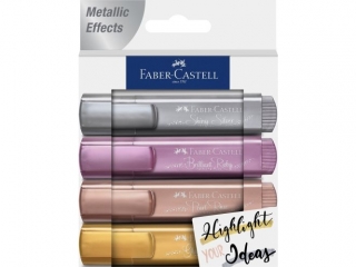 ZAKRELACZ 1546 METALICZNY CREATIV STUDIO 4 KOL. OP. KARTONOWE FABER-CASTELL