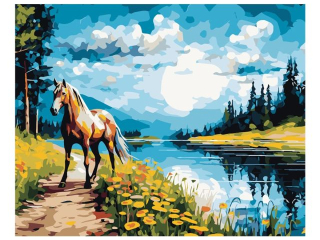 MALOWANIE PO NUMERACH PODOBRAZIE 40X50 CM NIKI4 KOŃ