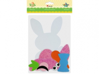 Zestaw do z�o�enia Piankowy zaj�c z marchewk� 140x235mm ruchome oczy 1szt. TITWLK