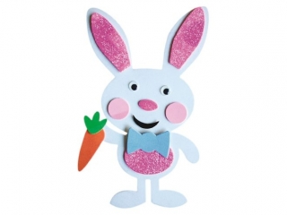 Zestaw do z�o�enia Piankowy zaj�c z marchewk� 140x235mm ruchome oczy 1szt. TITWLK