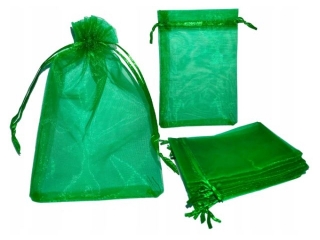 WORECZKI ORGANZOWE 10x15cm WR02 ZIELONE a10