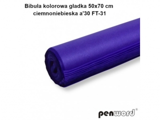 BIBUA KOLOROWA GADKA 50x70cm CIEMNONIEBIESKA a30 FT-31(SZPSH)