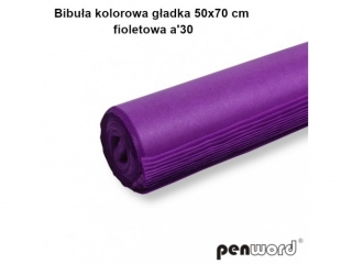 BIBUA KOLOROWA GADKA 50x70cm FIOLETOWA a30 FT-26(SZPSH)