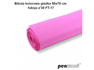 BIBUA KOLOROWA GADKA 50x70cm FUKSJA a30 FT-17(SZPSH)