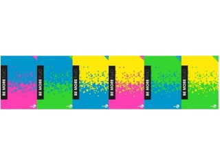 BE MORE ZESZYT A4 FLUO LINIA 96 STRON 100 G. [opakowanie=10szt]