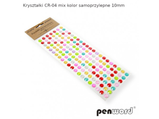 KRYSZTAŁKI CR-04 MIX KOLOR SAMOPRZYLEPNE10mm