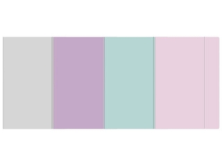 Teczka z gumk A5+ Pastel [opakowanie=10szt]