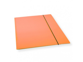 TECZKA A4 Z GUMK CF-1 LAKIEROWANA POMARACZOWA 300gsm [opakowanie=10szt](SZPSH)